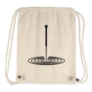 Logo d’acupuncture - Sac à cordon recyclé Stanley/Stella - blanc naturel - Devant