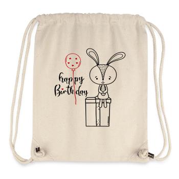 Happy Birthday - Stanley/Stella recycelter Gym Bag - Naturweiß - Vorne
