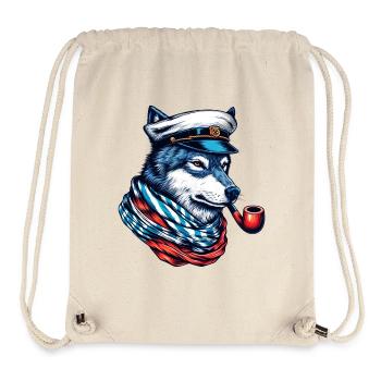 Seewolf Wolf Wölfe - Stanley/Stella recycelter Gym Bag - Naturweiß - Vorne