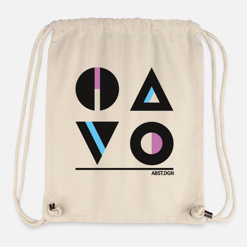 Abstrakte Geometrie Design - Stylische Mode - Stanley/Stella recycelter Gym Bag - Naturweiß