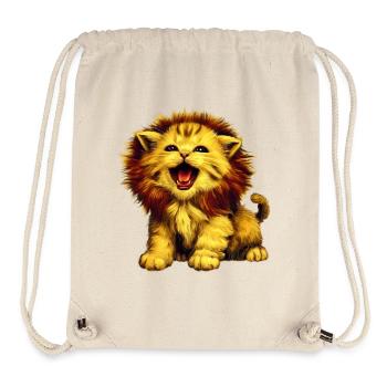 Lion Cat - Stanley/Stella Recycled Gym Bag - natural - Front