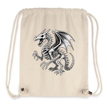 Himmlischer Drache Skelett Illustration - Stanley/Stella recycelter Gym Bag - Naturweiß - Vorne