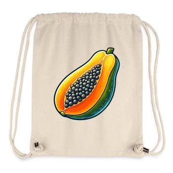 Vibrant and Colorful Papaya Design - Stanley/Stella Recycled Gym Bag - natural - Front