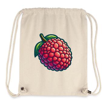 Litschi natürliche Illustration - Stanley/Stella recycelter Gym Bag - Naturweiß - Vorne