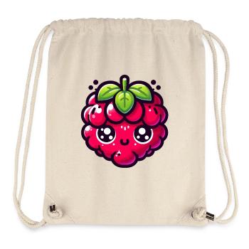 Himbeere Kawaii Illustration - Stanley/Stella recycelter Gym Bag - Naturweiß - Vorne