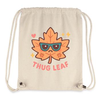 Thug Leaf Happy Fall Harvest Autumn Lover Wortsp - Stanley/Stella Recycled Gym Bag - natural - Front