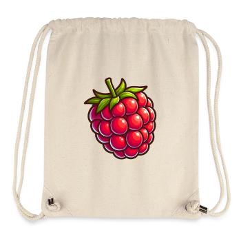 Framboise cartoon éclat - Sac à cordon recyclé Stanley/Stella - blanc naturel - Devant