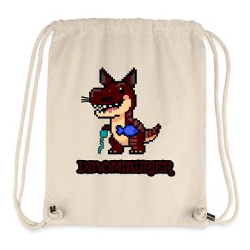 DinoMIAUrier - Pixel Art Dinosaurier als Katze! 🐈 - Stanley/Stella recycelter Gym Bag - Naturweiß - Vorne