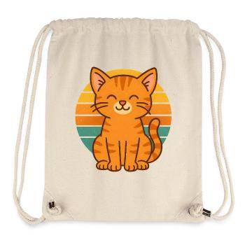 Retro Cat Vibes - Stanley/Stella Recycled Gym Bag - natural - Front