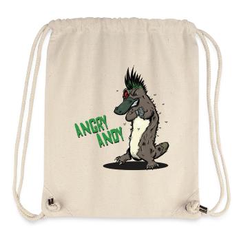 Angry Andy - Schnabeltier - Stanley/Stella recycelter Gym Bag - Naturweiß - Vorne