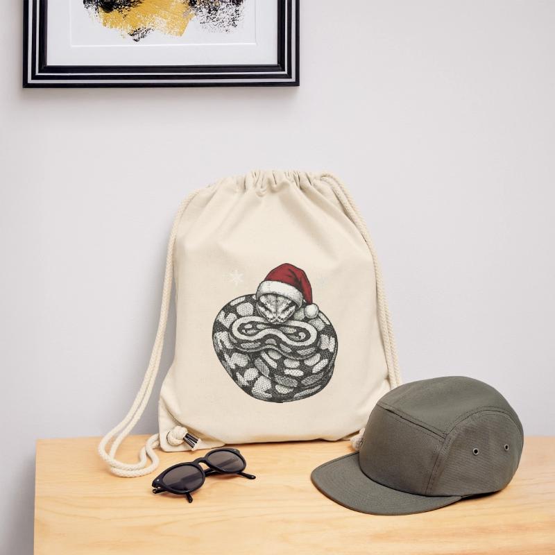Serpent roi python roi de Noël Python boule Sac à cordon recyclé Stanley/Stella