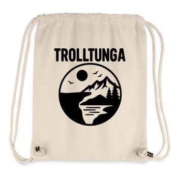 Trolltunga Silhouette - Sac à cordon recyclé Stanley/Stella - blanc naturel - Devant