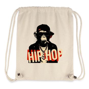 Hip-Hop-Schimpansen-Bling-Ikone - Stanley/Stella recycelter Gym Bag - Naturweiß - Vorne