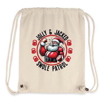 Jolly and Dyed Swole Patrol Weihnachtstraining - Stanley/Stella recycelter Gym Bag - Naturweiß - Vorne