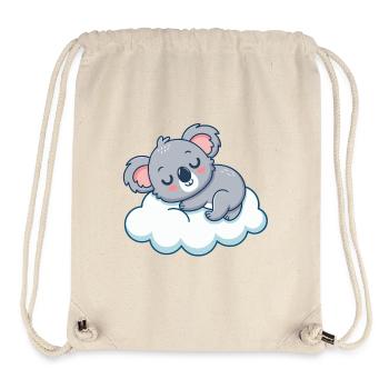Traumhafter Koala auf der Wolke - Stanley/Stella recycelter Gym Bag - Naturweiß - Vorne