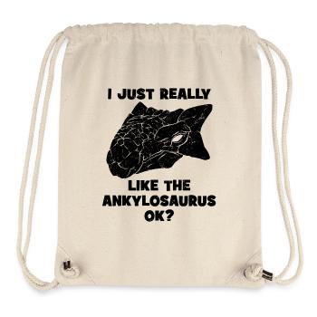 Ankylosaurus Fossil - Stanley/Stella recycelter Gym Bag - Naturweiß - Vorne