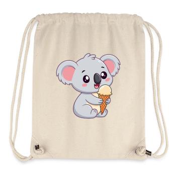 Koala gourmand à la glace - Stanley/Stella Recycled Gym Bag - natural - Front