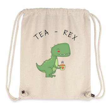 Funny T-Rex Tea Time - Stanley/Stella Recycled Gym Bag - natural - Front