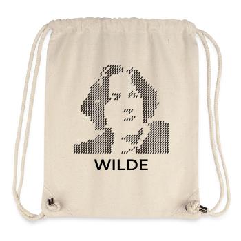 Pixelated Oscar Wilde Portrait - Stanley/Stella Recycled Gym Bag - natural - Front
