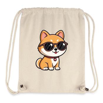 Orange Puppy Sunglasses - Stanley/Stella Recycled Gym Bag - natural - Front