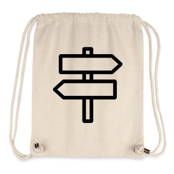 Direction sign - Stanley/Stella Recycled Gym Bag - natural - Front