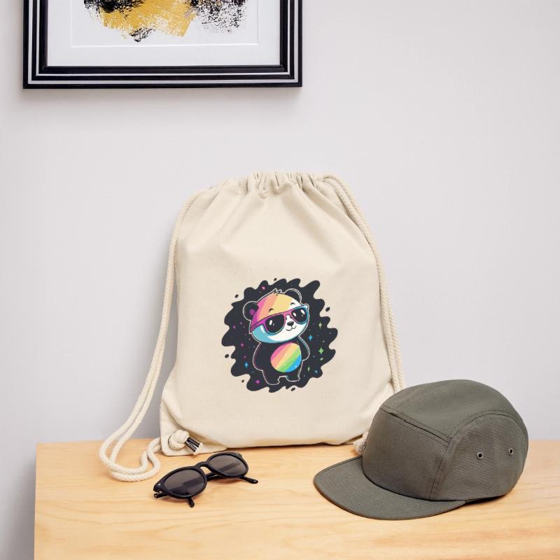 Panda Rainbow Galaxy Coole Brillen Stanley/Stella recycelter Gym Bag