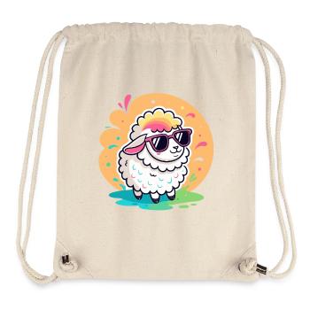 Trendige Schafs-Sonnenbrille - Stanley/Stella recycelter Gym Bag - Naturweiß - Vorne