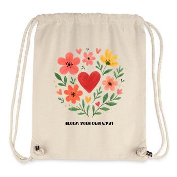 Épanouisse à ta façon - Sac à cordon recyclé Stanley/Stella - blanc naturel - Devant