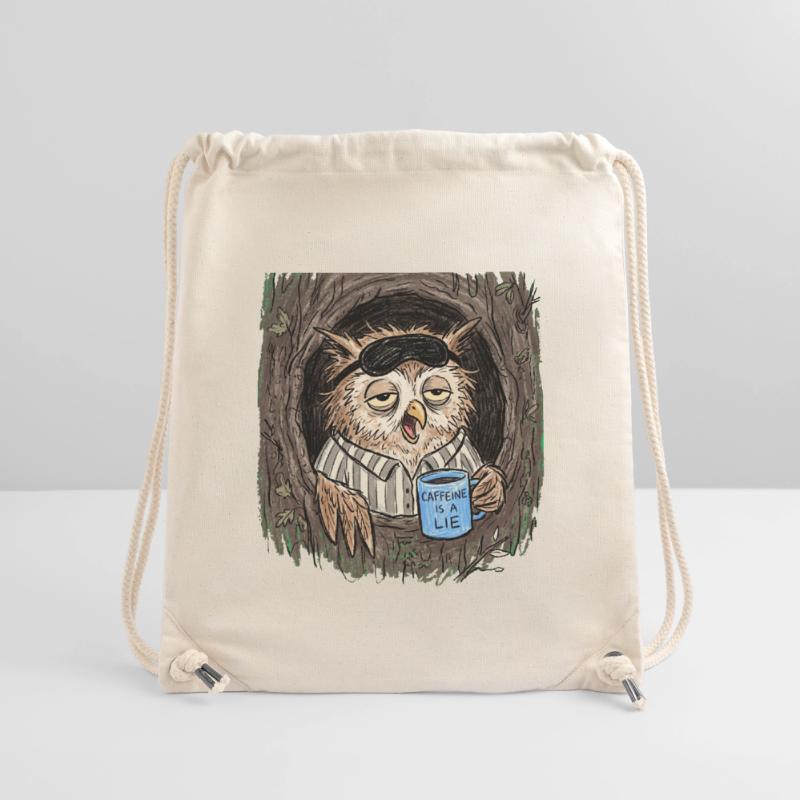 Caffeine is a Lie Eule Coffee Stanley/Stella Recycled Gym Bag