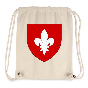 Blason héraldique de Lille - Sac à cordon recyclé Stanley/Stella - blanc naturel - Devant