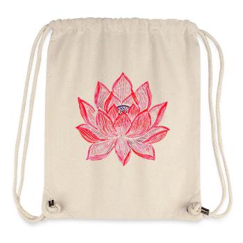 Lotus Blume Lotusblüte Lotusblume - Stanley/Stella recycelter Gym Bag - Naturweiß - Vorne