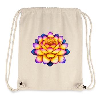 Lotus Blume Lotusblüte Lotusblume - Stanley/Stella recycelter Gym Bag - Naturweiß - Vorne