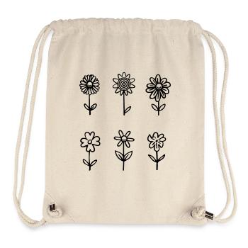 Flowers - Stanley/Stella Recycled Gym Bag - natural - Front