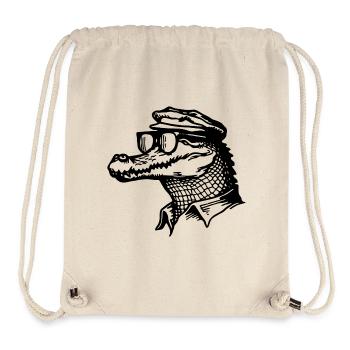 Crocodile Alligator - Stanley/Stella Recycled Gym Bag - natural - Front