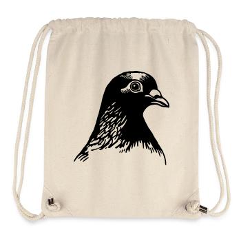 Brieftaube Taubenzüchter Geschenke - Stanley/Stella recycelter Gym Bag - Naturweiß - Vorne