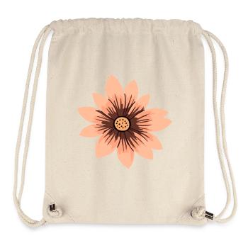 Blume beige  - Stanley/Stella recycelter Gym Bag - Naturweiß - Vorne