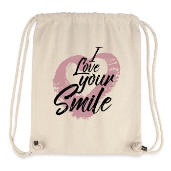 I love your Smile - Stanley/Stella Recycled Gym Bag - natural - Front