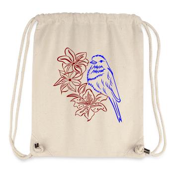 Sparrow Bird - Stanley/Stella Recycled Gym Bag - natural - Front