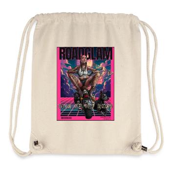 RoadGlam - Queen of the Road - Stanley/Stella recycelter Gym Bag - Naturweiß - Vorne