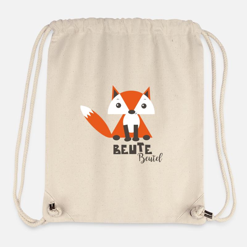 Fuchs Beute Beutel - Stanley/Stella recycelter Gym Bag - Naturweiß