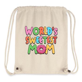 World's Sweetest Mom Mami Mutti Muttertag Mama - Stanley/Stella recycelter Gym Bag - Naturweiß - Vorne