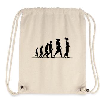 Évolution féministe - Sac à cordon recyclé Stanley/Stella - blanc naturel - Devant