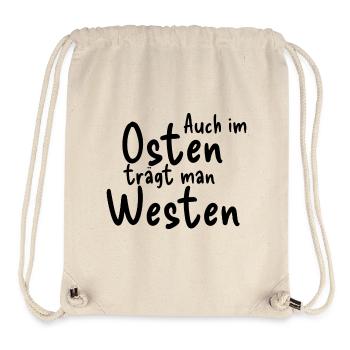 Osten Westen - Stanley/Stella recycelter Gym Bag - Naturweiß - Vorne