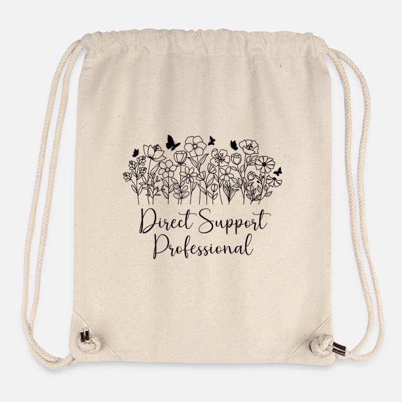 Direct Support Professional - Stanley/Stella Recycled Gym Bag - natural