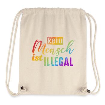 No one is illegal - FCK NZS - Stanley/Stella Recycled Gym Bag - natural - Front