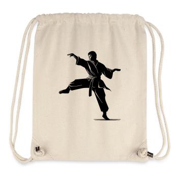 Karate Kampfsport Karatekämpfer Wettkampf - Stanley/Stella recycelter Gym Bag - Naturweiß - Vorne