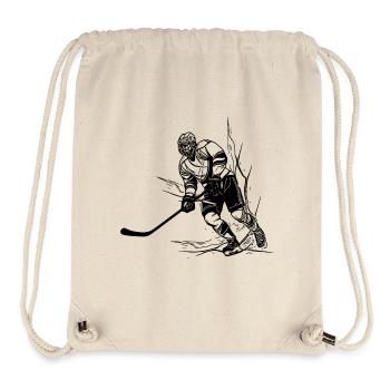 Cooler Eishockey Spieler Fan Motiv - Stanley/Stella recycelter Gym Bag - Naturweiß - Vorne