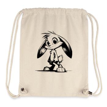 Little rabbit with big eyes and long ears - Stanley/Stella Recycled Gym Bag - natural - Front