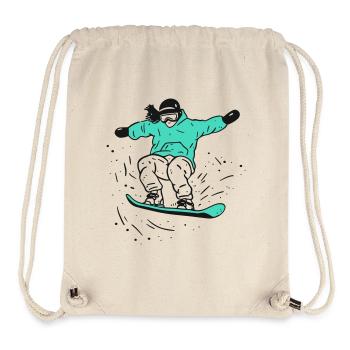 Snowboard Action - Stanley/Stella Recycled Gym Bag - natural - Front