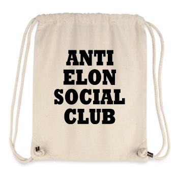 anti elon social club - Stanley/Stella recycelter Gym Bag - Naturweiß - Vorne